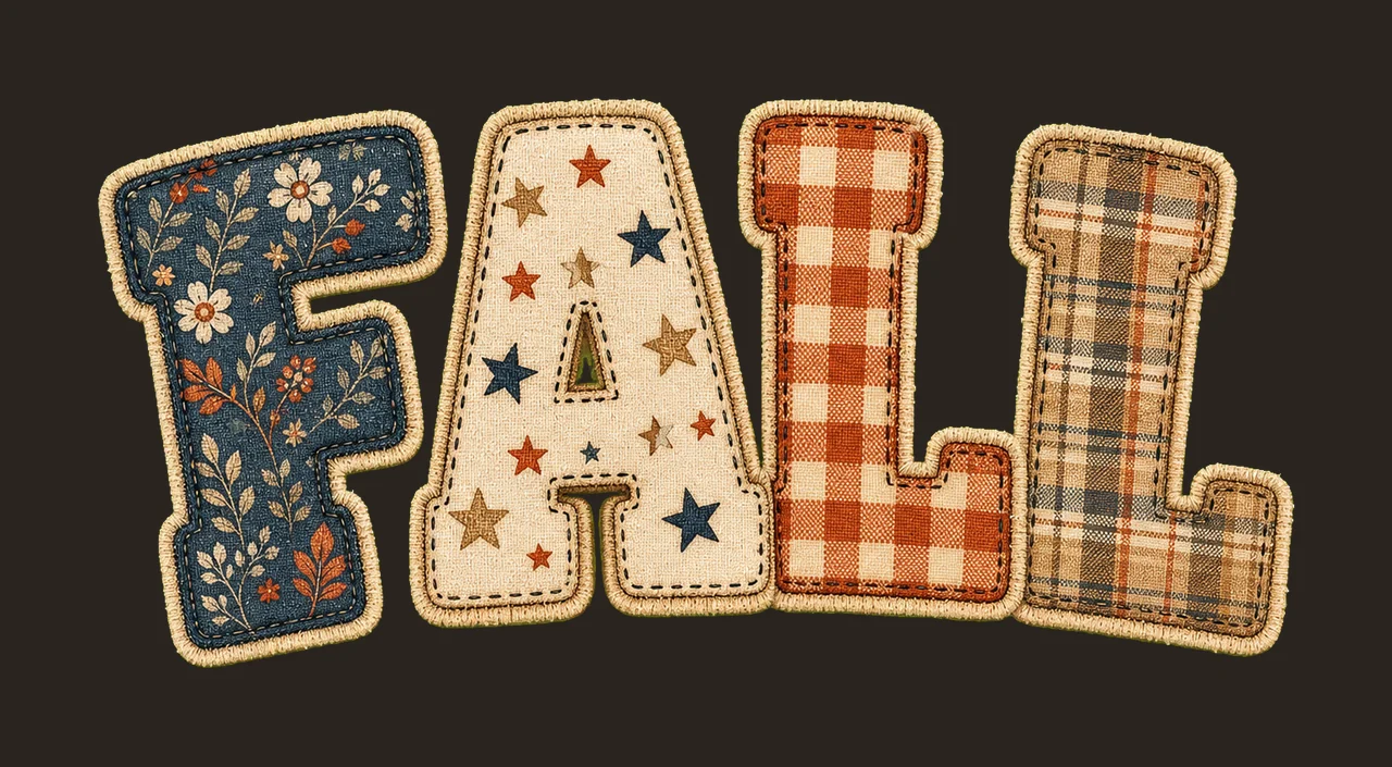 Flannel Fall Letters Word Quote Fall Shirt Variation B contrast preview thumbnail