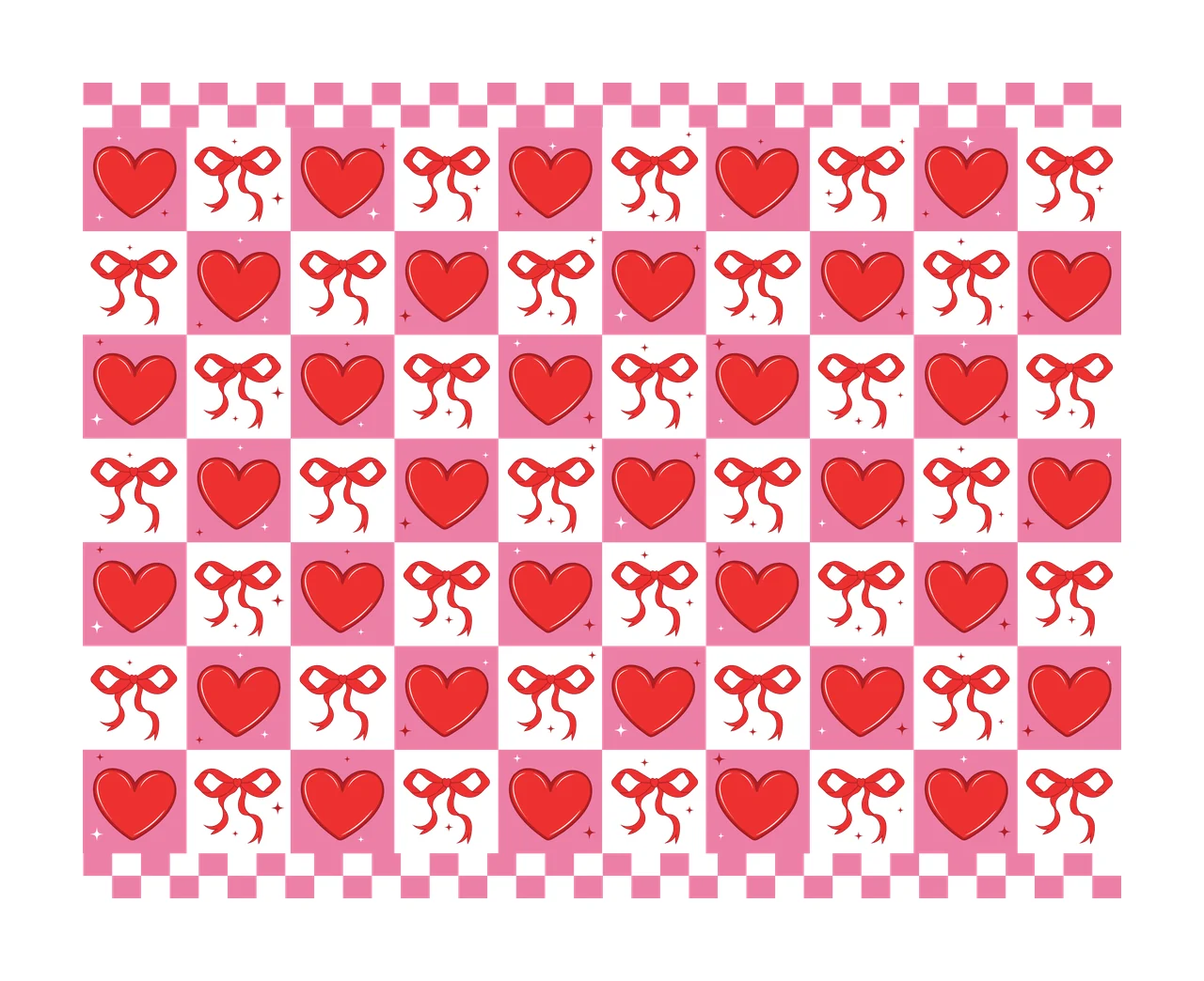 Bow Checkered Pattern Black White bows and checkerboard grid