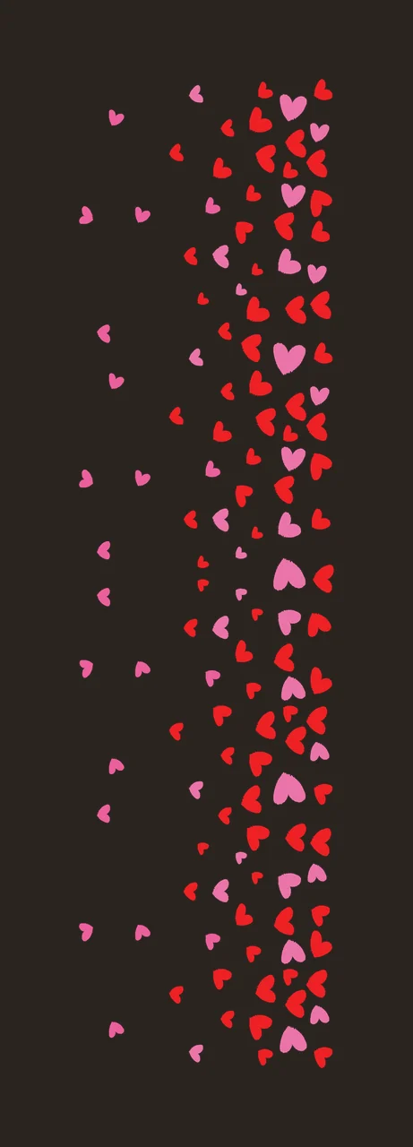 Hearts Black Heart Shape Scatter Pattern scattered minimalist graphic contrast preview thumbnail