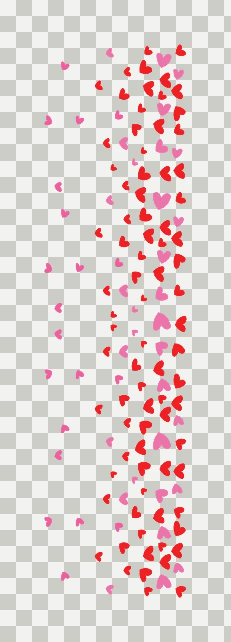 Hearts Black Heart Shape Scatter Pattern scattered minimalist graphic transparency and detail preview thumbnail