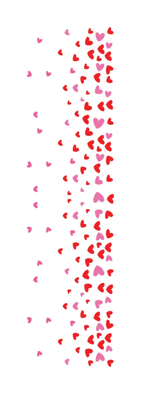 Hearts Black Heart Shape Scatter Pattern scattered minimalist graphic