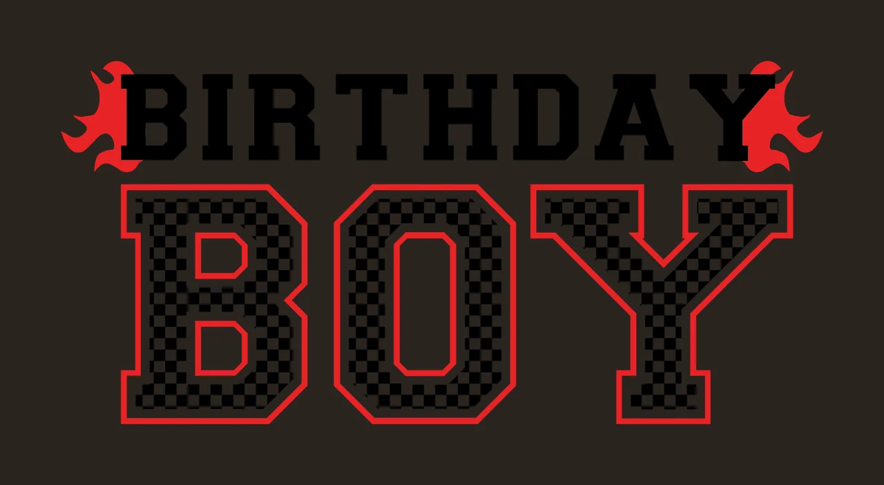 Can Glass Wrap Birthday Boy Text With Flames contrast preview thumbnail