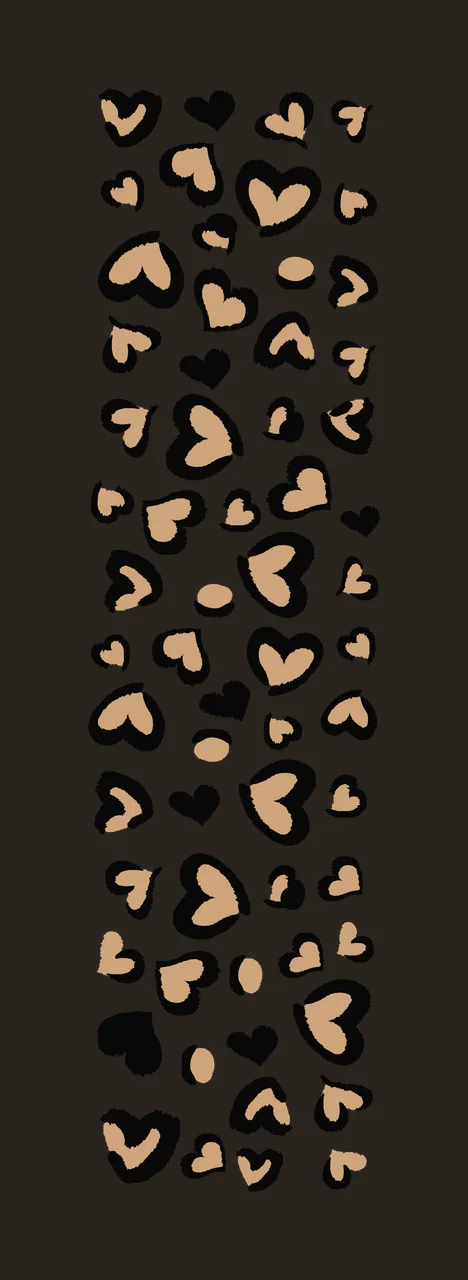 Heart Black Shapes Pattern hearts silhouette white plain shape contrast preview thumbnail