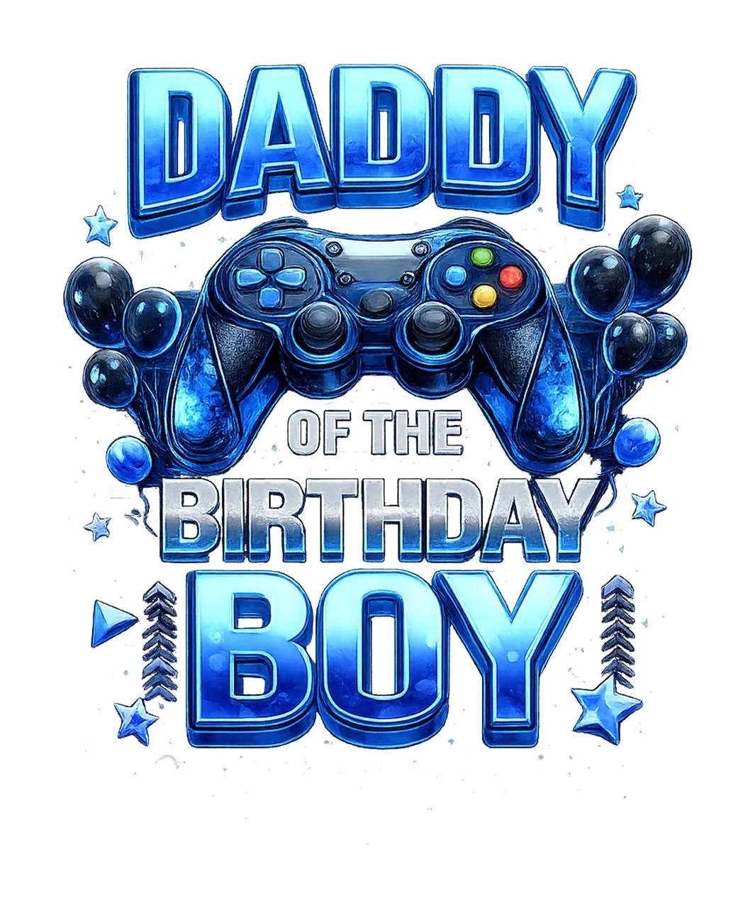 Dad of the Birthday Boy Gamer Funny Game Birthday Design