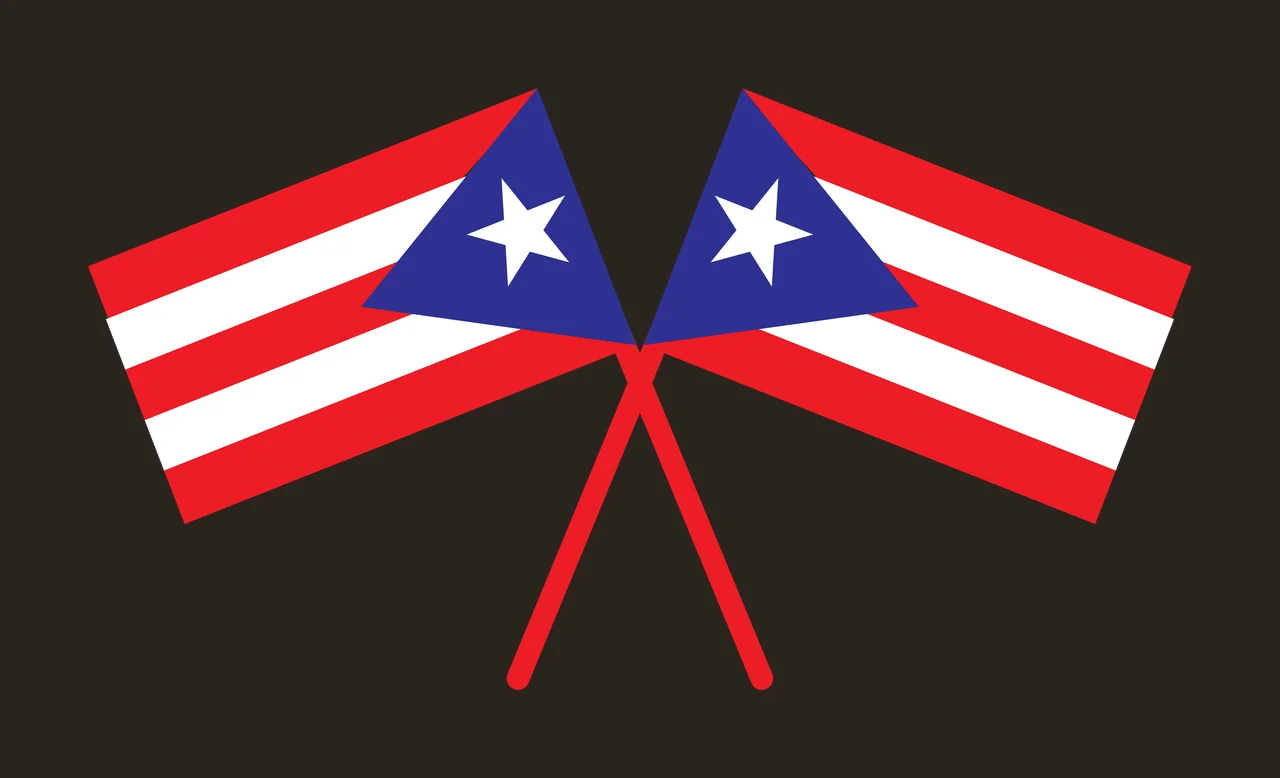 Crossed Flags With Star Icons stars poles silhouette black contrast preview thumbnail