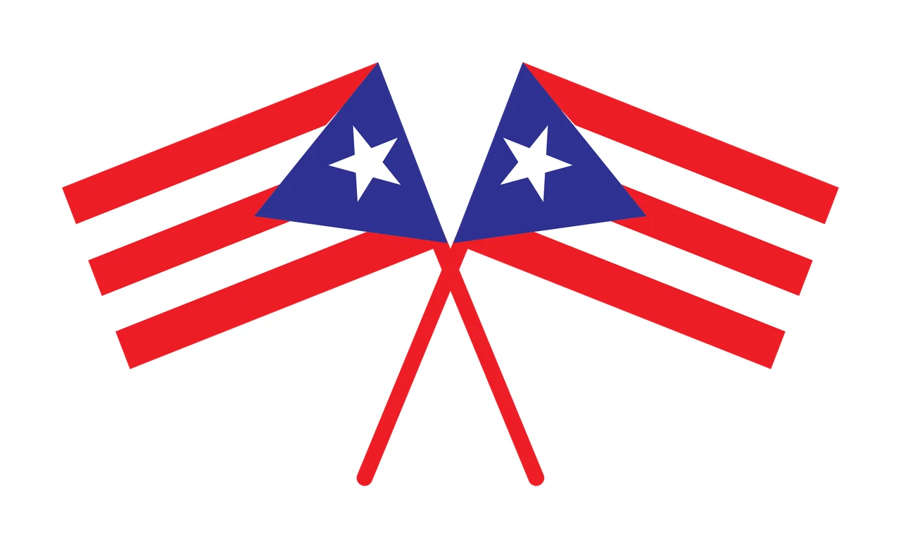 Crossed Flags With Star Icons stars poles silhouette black