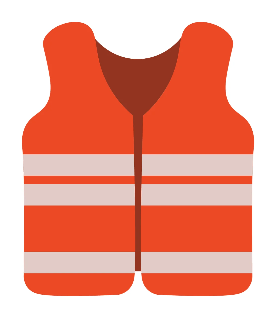Solid Black Silhouette Of A Sleeveless Vest white clothing