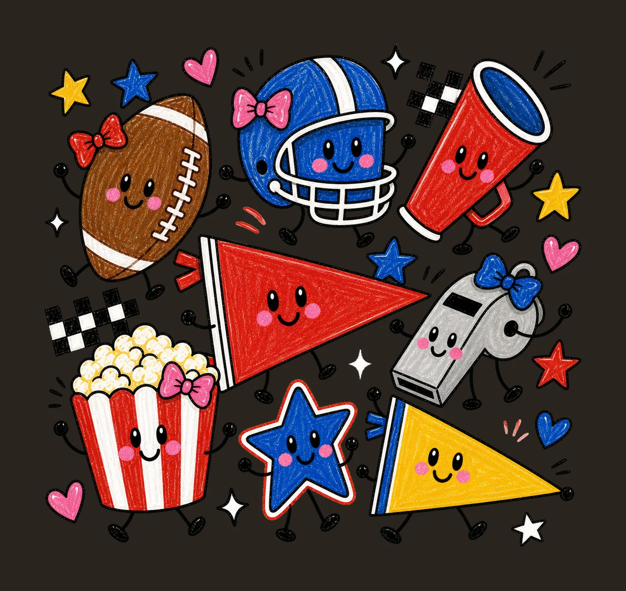 football game day 03 retro varsity sublimation instant shirt contrast preview thumbnail