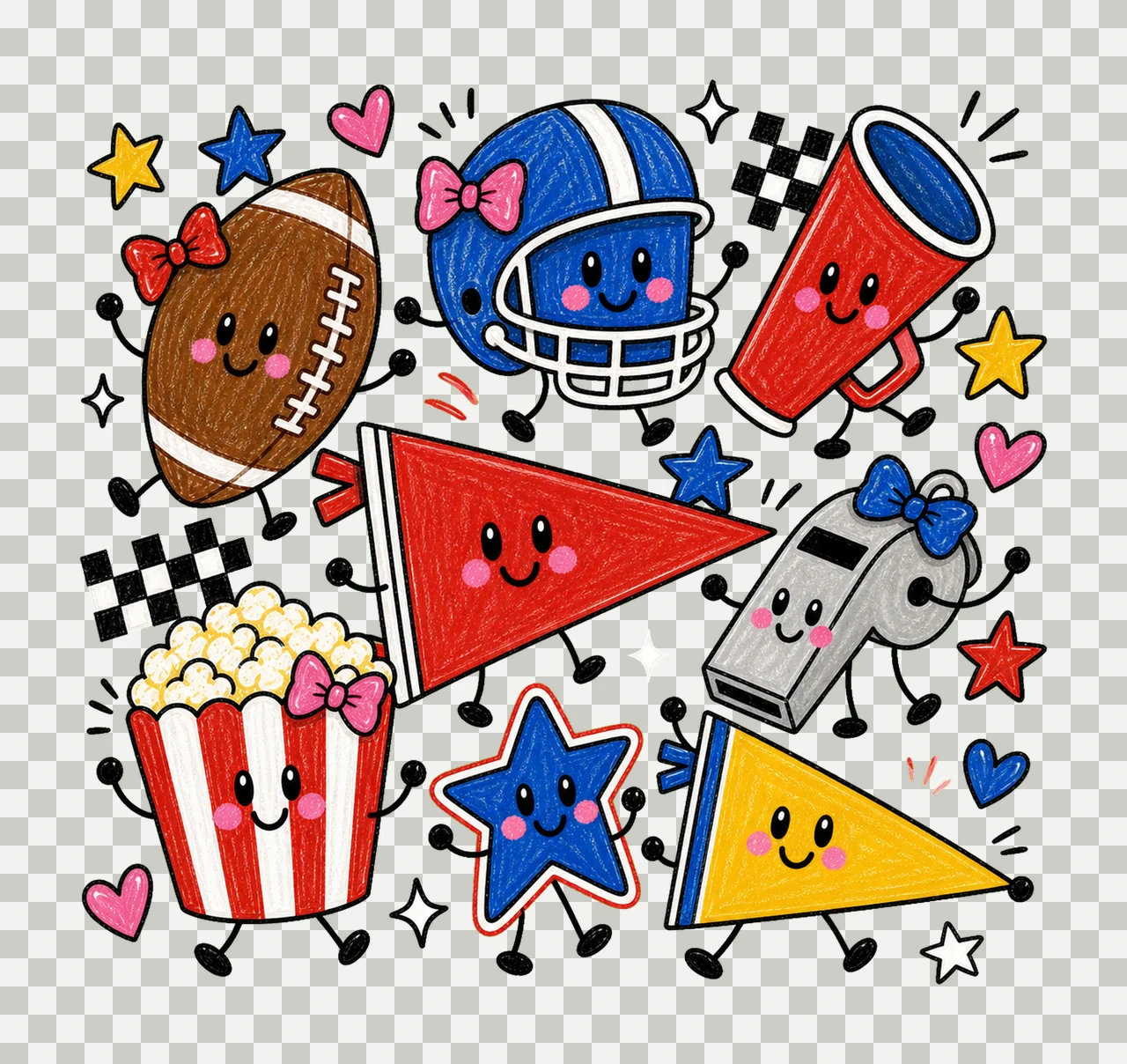 football game day 03 retro varsity sublimation instant shirt transparency and detail preview thumbnail