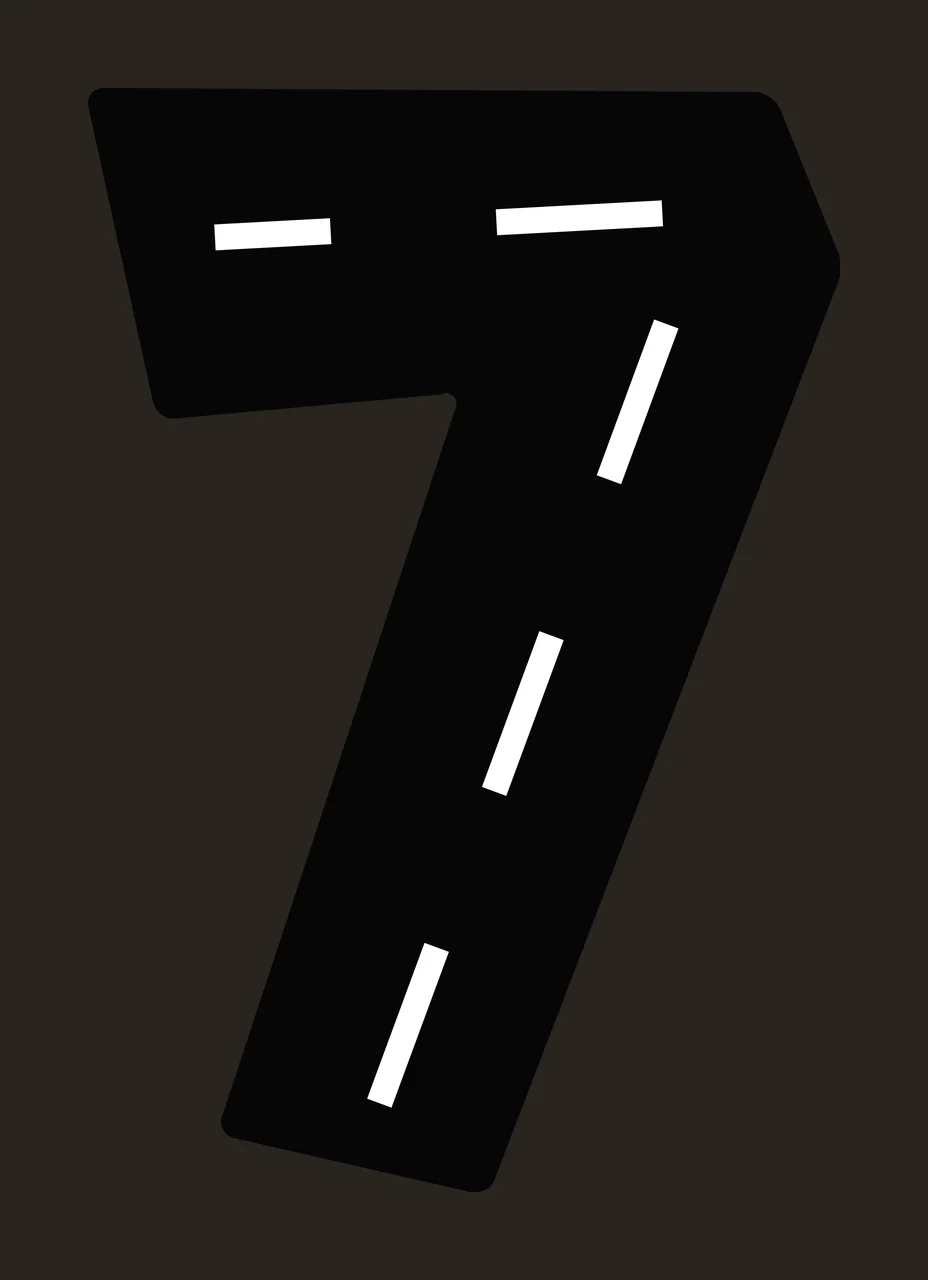 Race Track Font Character 24 racing checkered flag speedway contrast preview thumbnail