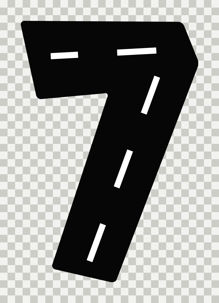 Race Track Font Character 24 racing checkered flag speedway transparency and detail preview thumbnail