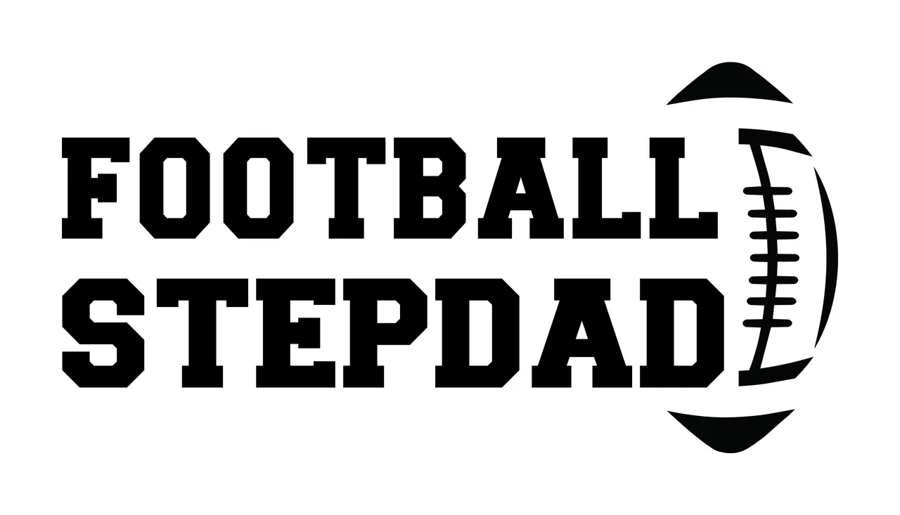 Football Stepdad Text Combined With A Stylized Graphic bold font