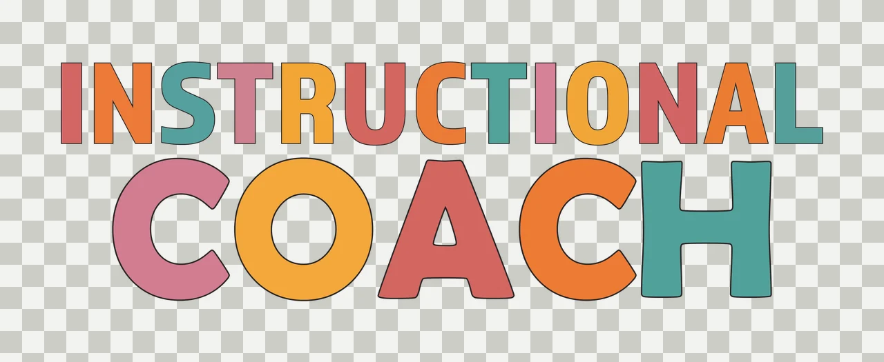 Instructional Coach Bold Black Text labeling plain lettering transparency and detail preview thumbnail