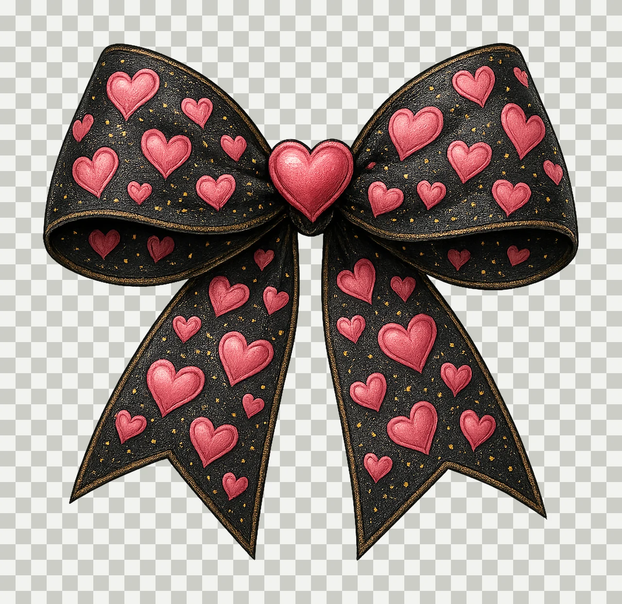 Valentine Coquette Bow Pink Bow Sublimation Design Valentine transparency and detail preview thumbnail