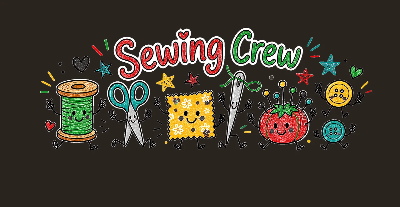 Sewing Doodle Crew sublimation instant shirt Variation C contrast preview thumbnail
