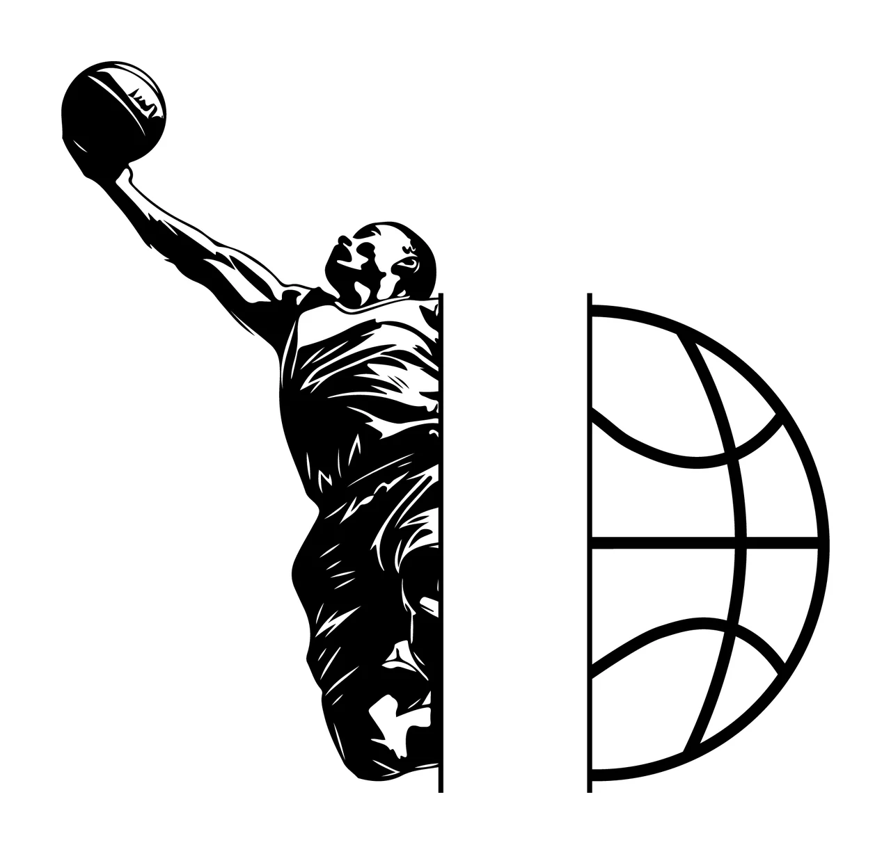 Can Glass Wrap Basketball Player And Shooting