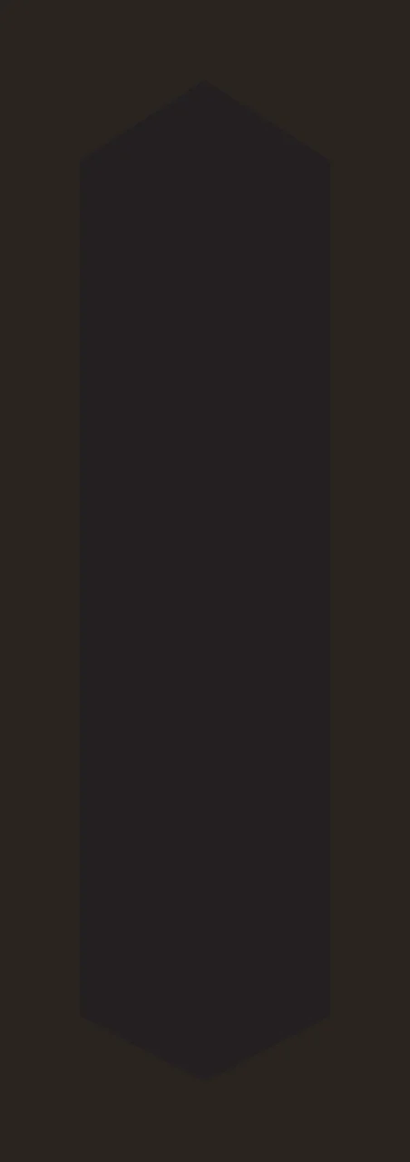 Vertical Black Hexagon Shape With Flat Sides minimalist white contrast preview thumbnail