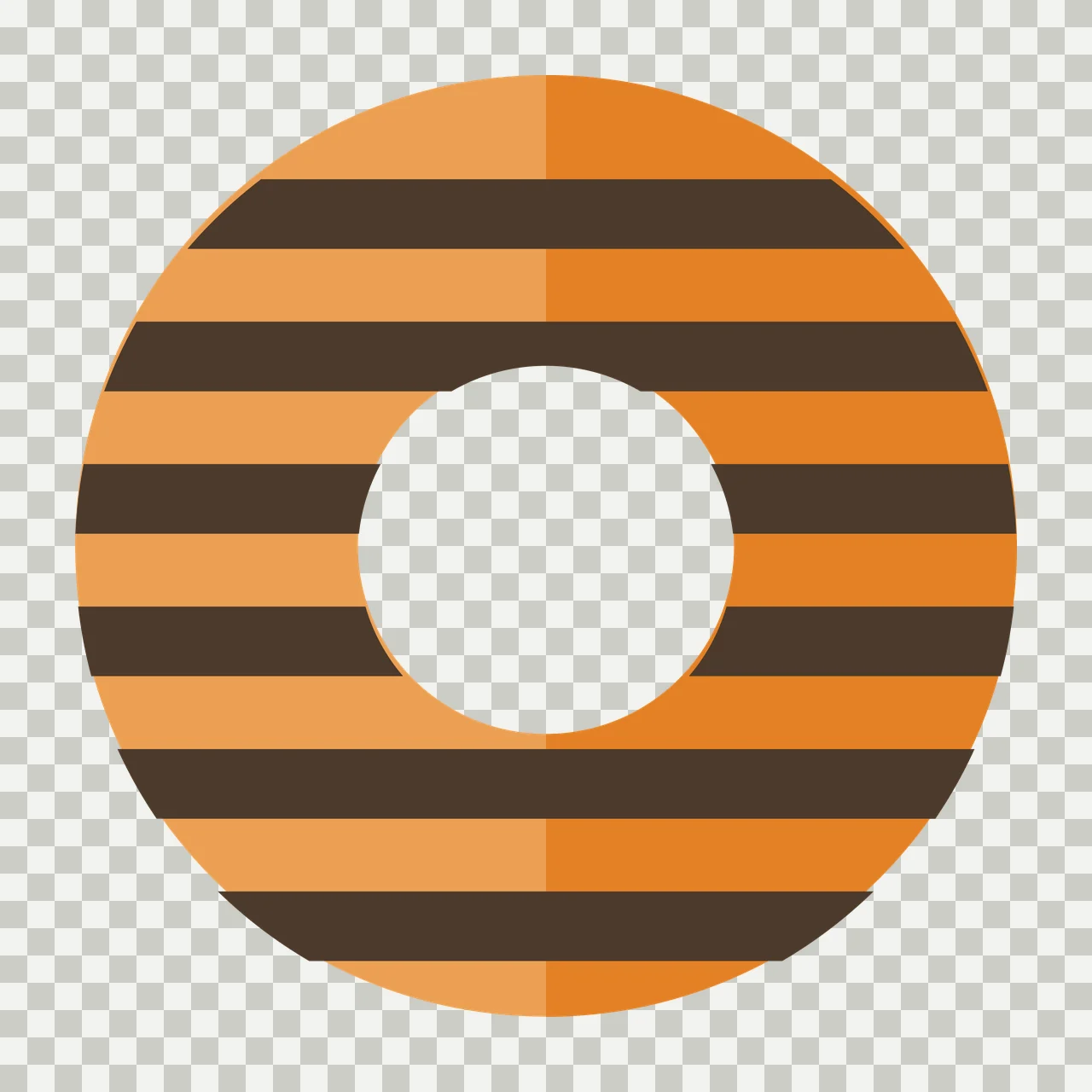 Keychain Circular Ring With Interior Hole circle center flat transparency and detail preview thumbnail