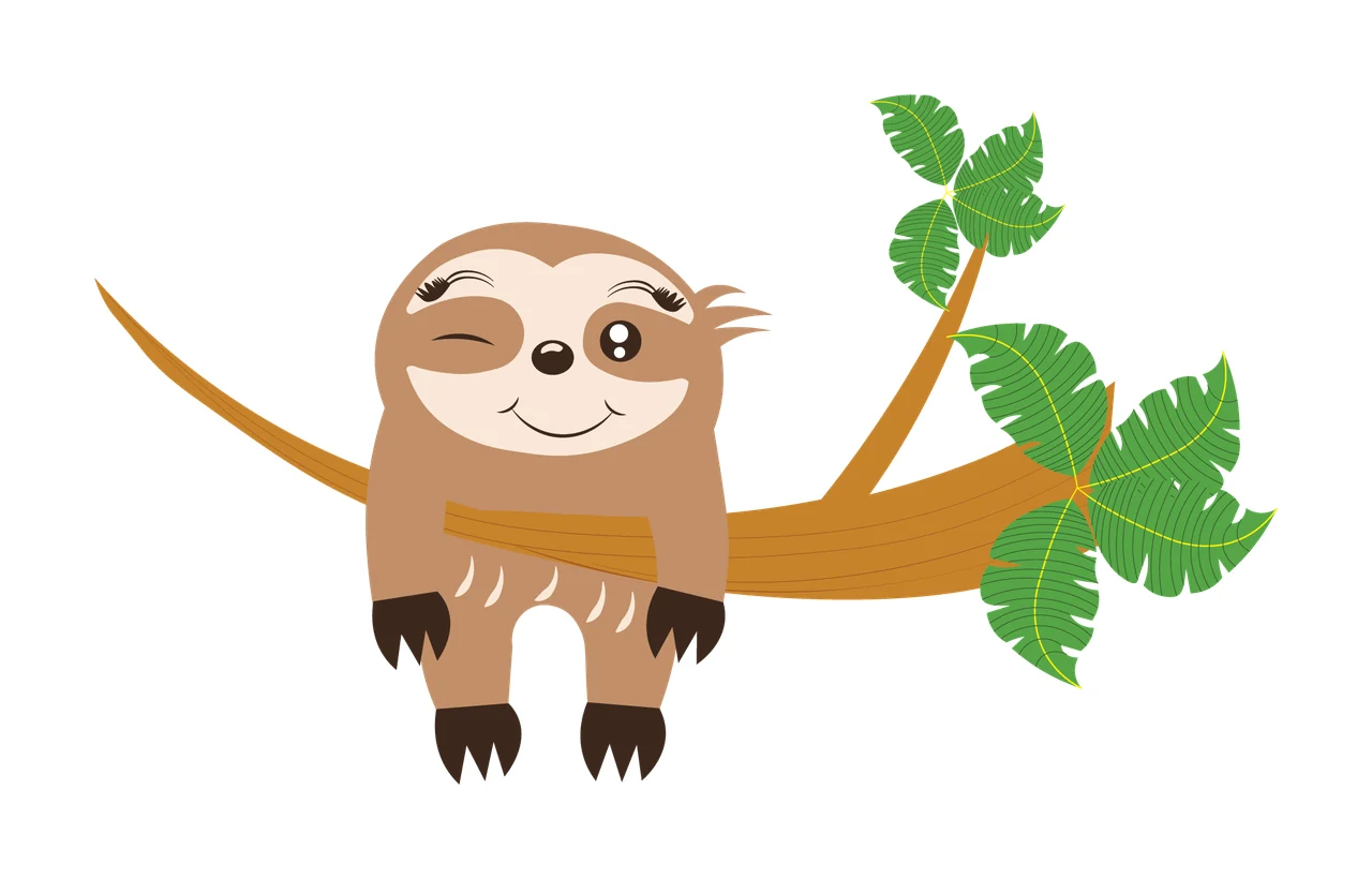 Animal Silhouette Creature Resting On Tree Branch leaves black
