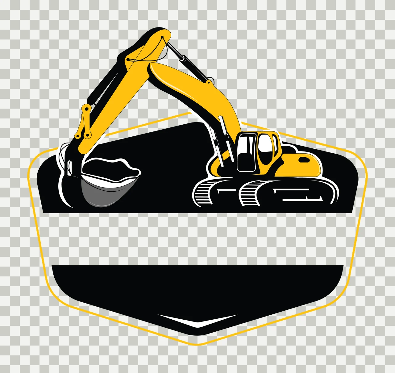 Black Silhouette Of A Rectangular Bag With Two handles white transparency and detail preview thumbnail