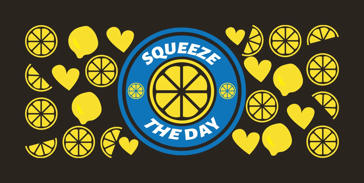 Can Glass Wrap Citrus Slices And Heart Pattern hearts scattered contrast preview thumbnail