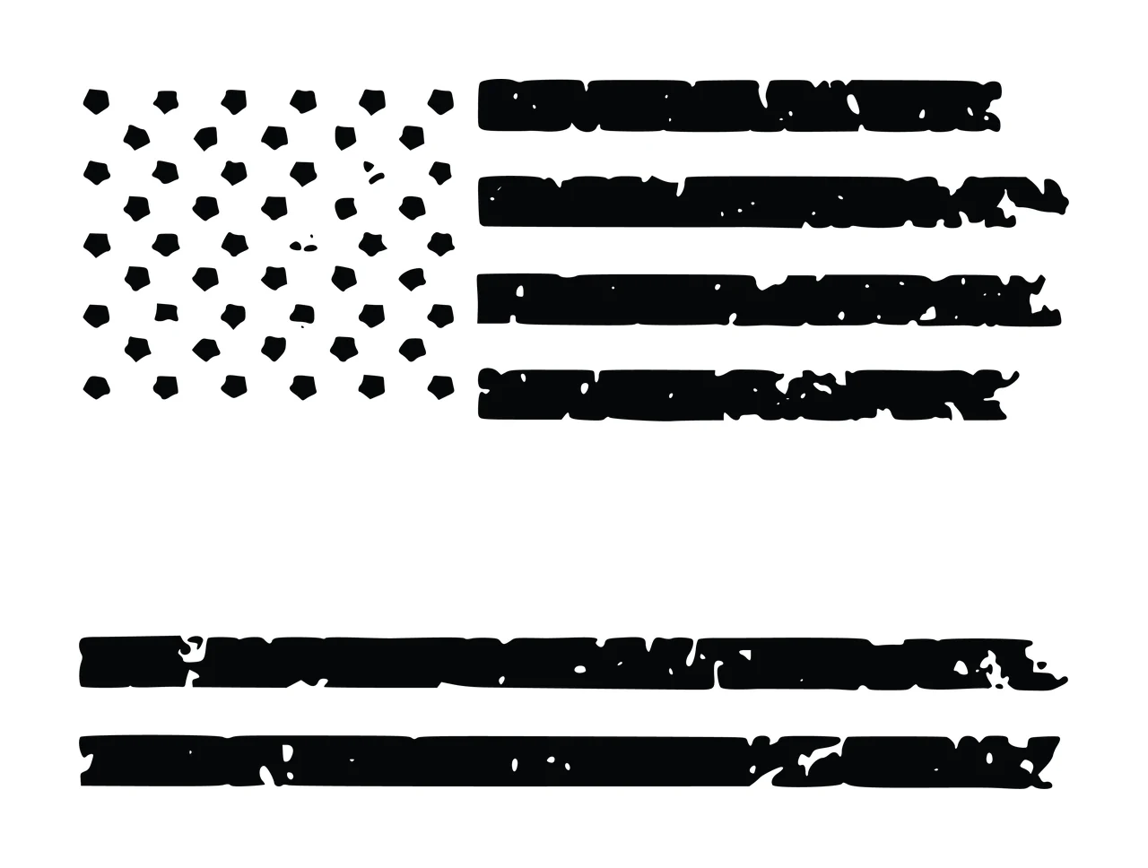 Flag American With Text Overlay stars stripes grunge black