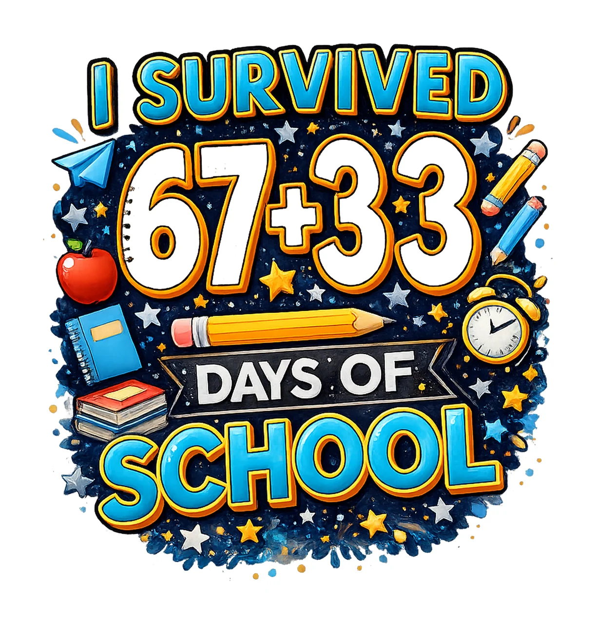 Survived 100 Days Of School 100th Day Celebration Teacher