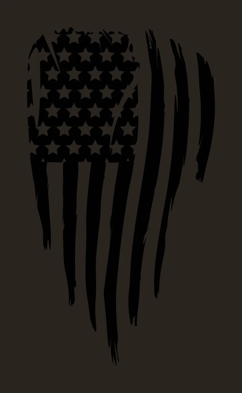 Black Flag Tattered Star Graphic Symbol stationary stars stripes contrast preview thumbnail