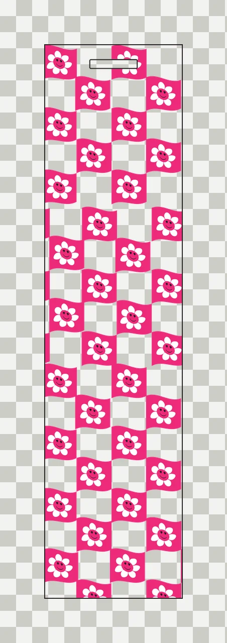 Bookmark Vertical Checkered Flag Pattern Patterned squares transparency and detail preview thumbnail