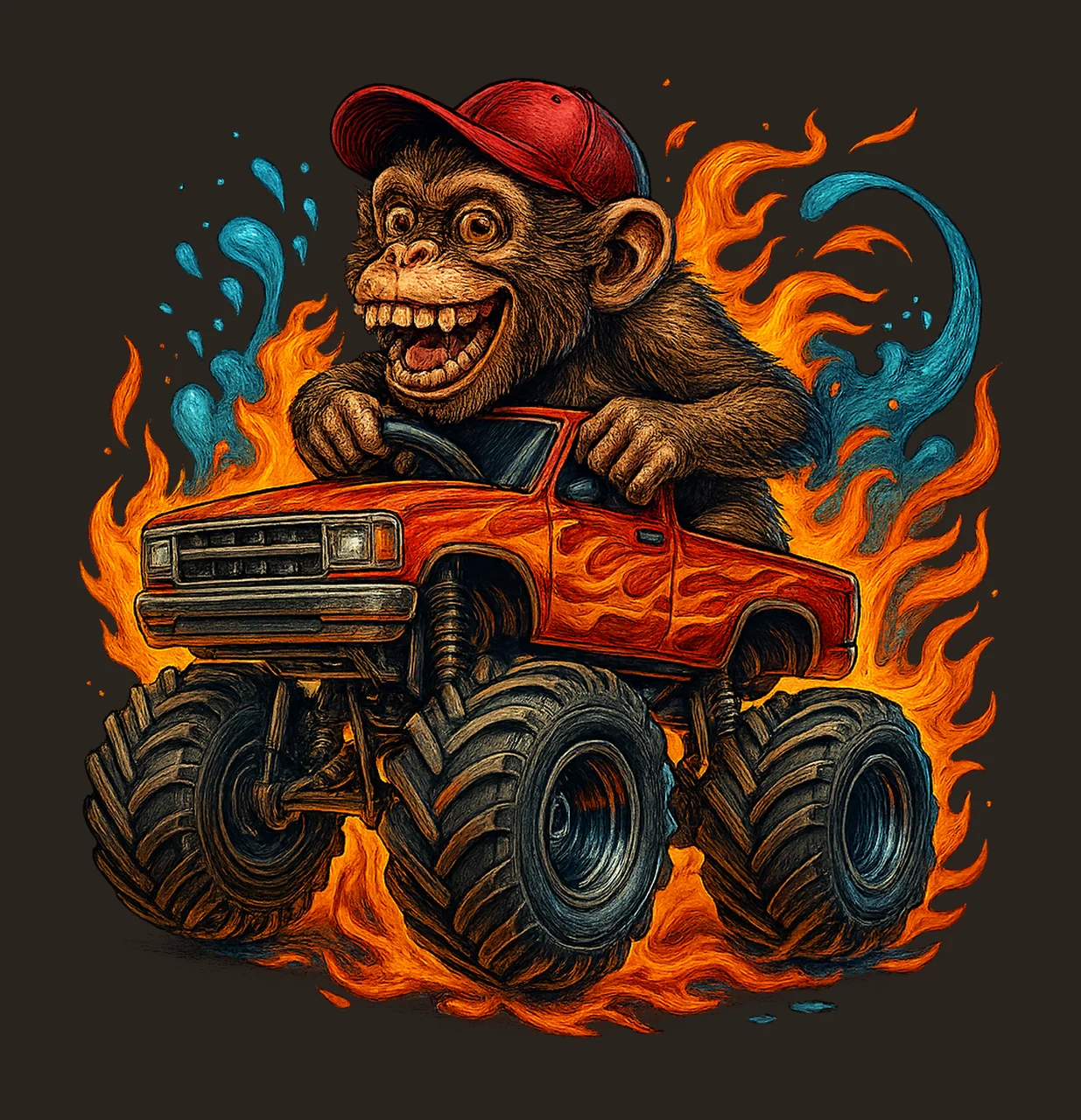 Rex Dinosaur Monster Truck Extreme Vehicle Variation A contrast preview thumbnail