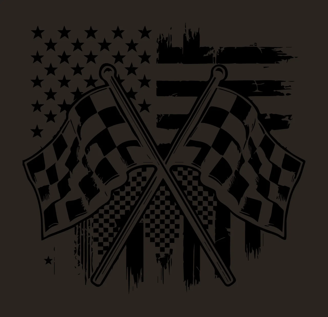 Flag Checkerboard Flags Over American Design crossed pattern contrast preview thumbnail