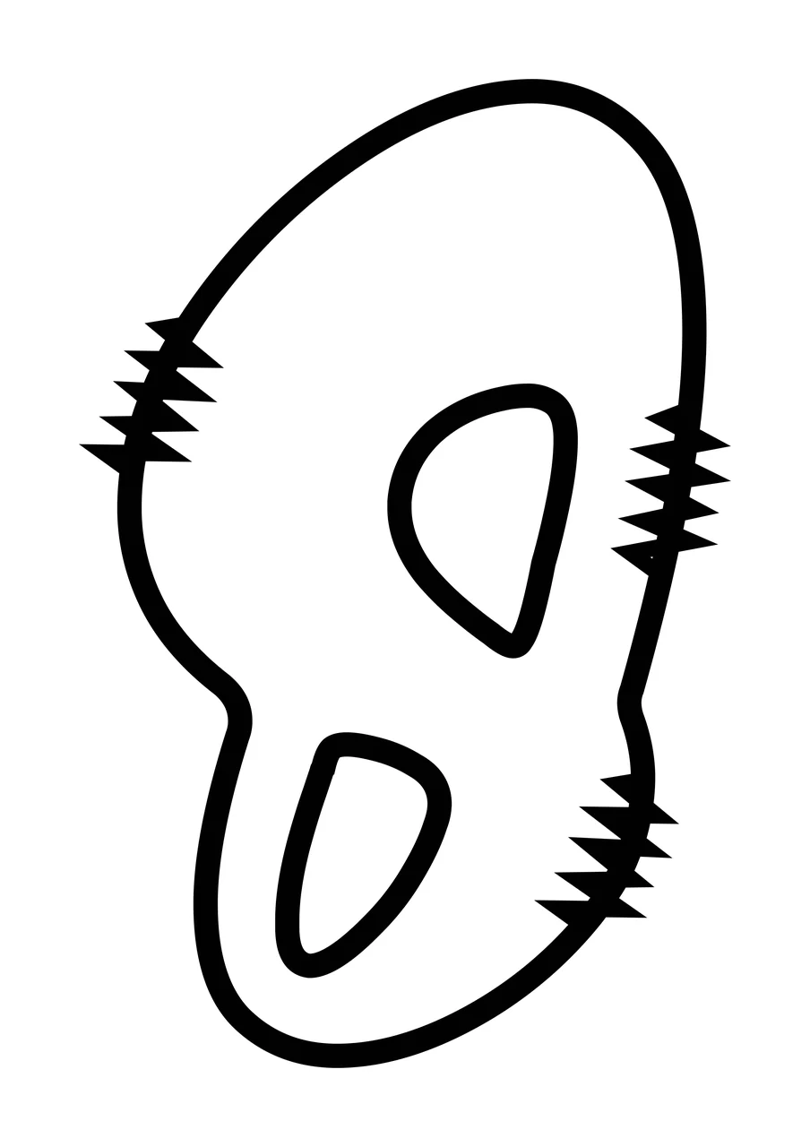 Letters Doodle Character 24 hand drawn sketch whimsical scalable