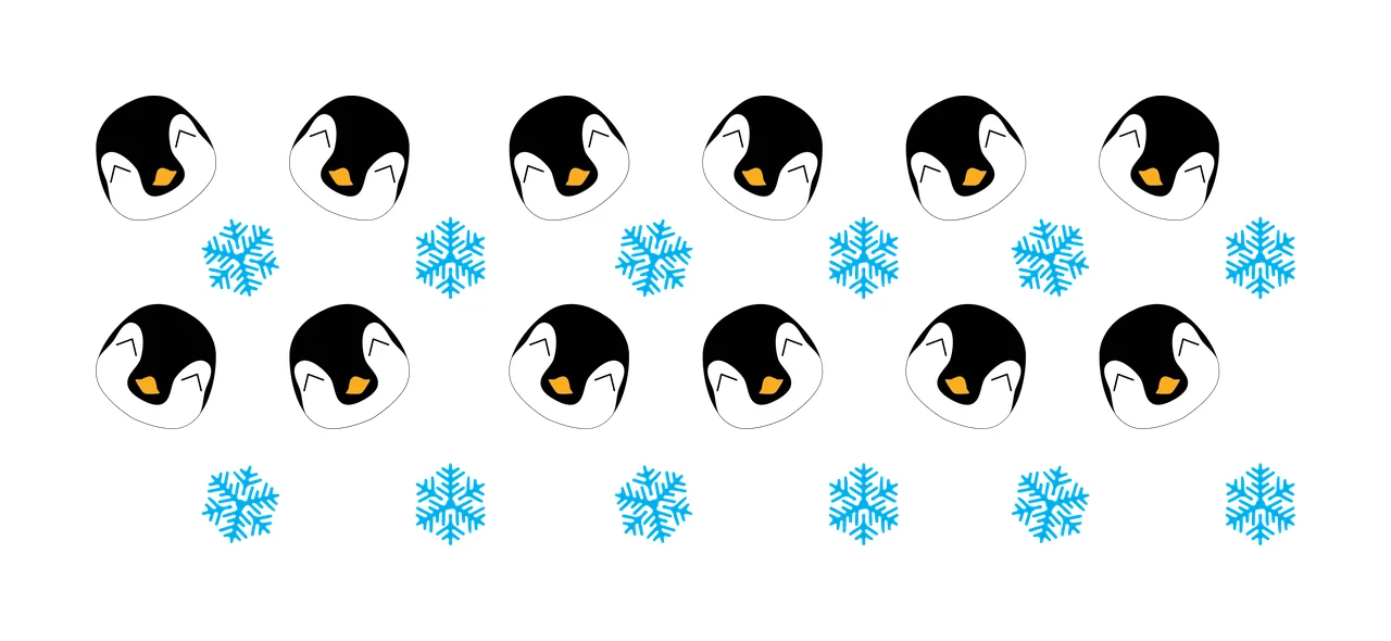 Can Glass Wrap Irregular Blob And Snowflake Pattern repeat
