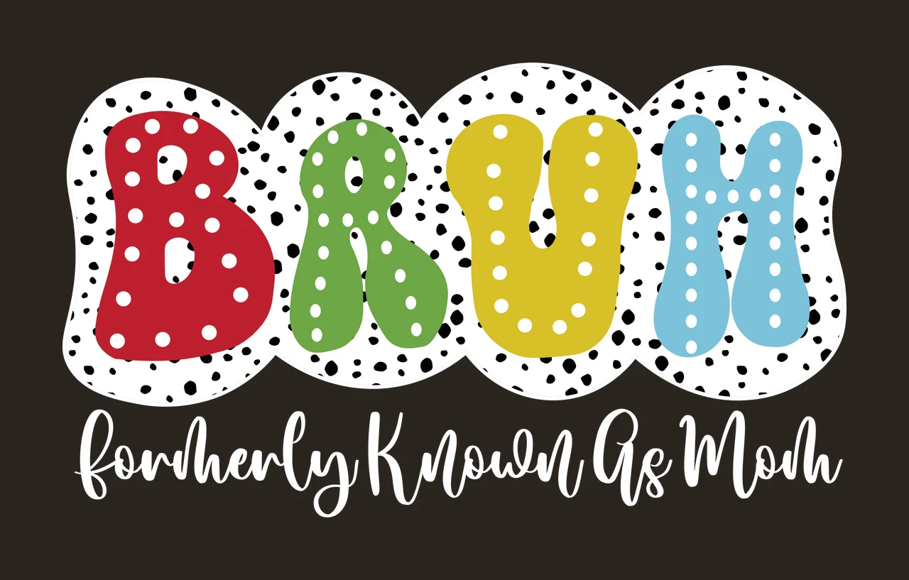 Formerly Known As Mom Text Label Shape Silhouette Black Plain contrast preview thumbnail