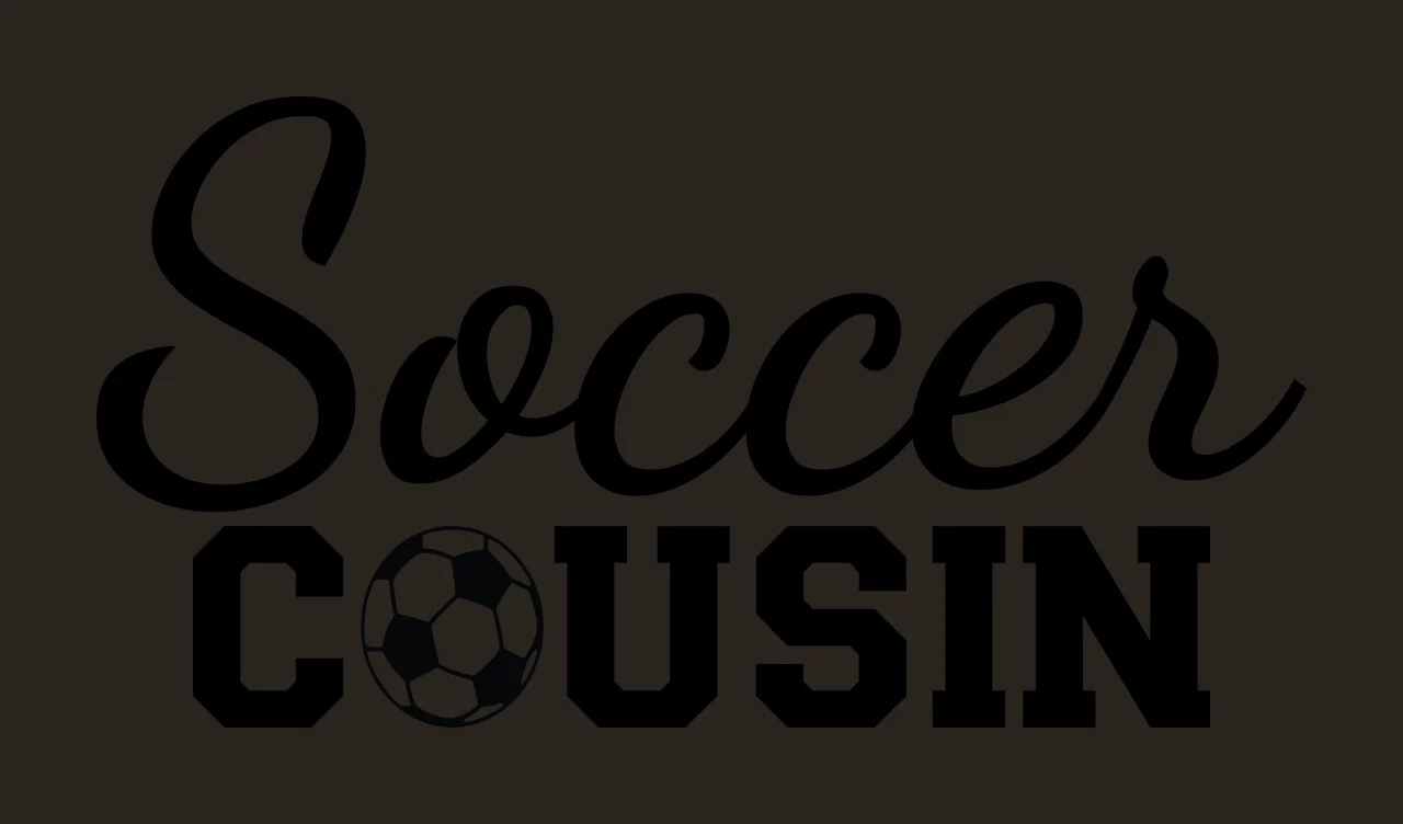 Soccer Cousin Text With A Ball Inside typography black white contrast preview thumbnail