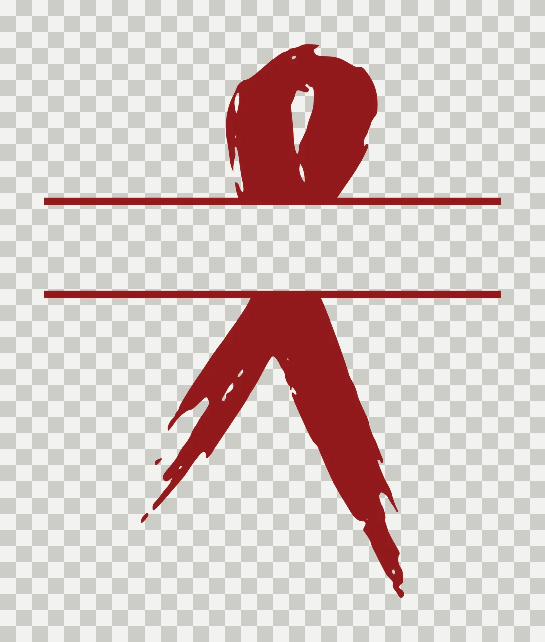 Ribbon With Vector And Monochrome In Black transparency and detail preview thumbnail
