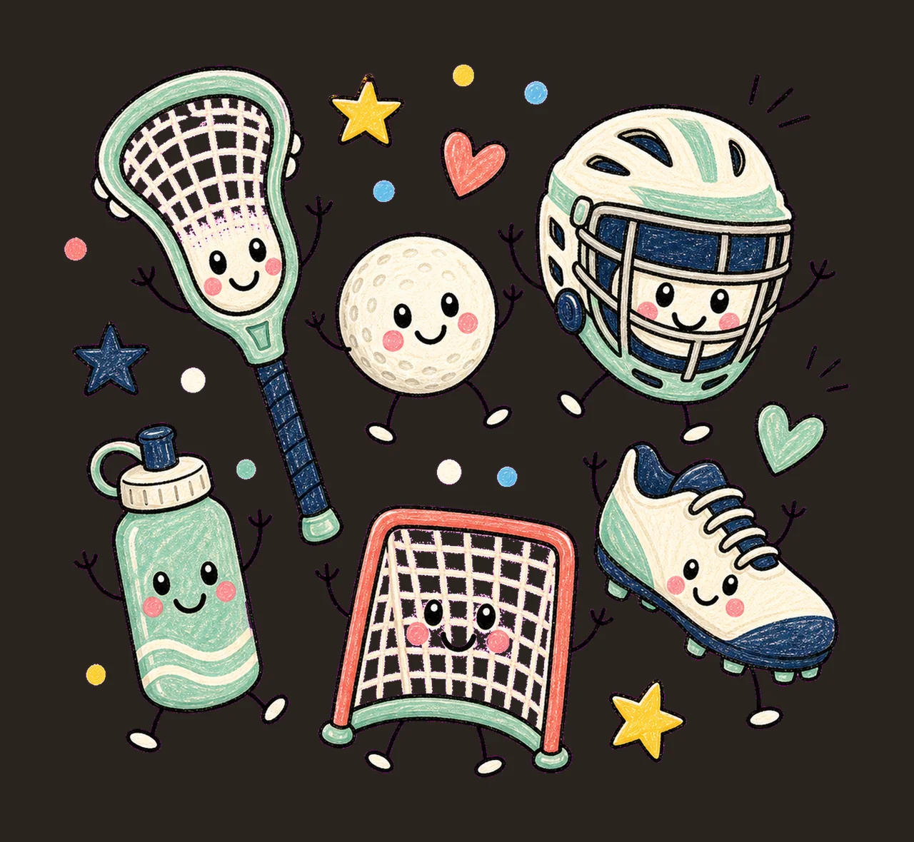 lacrosse 04 cozy crayon sublimation instant shirt design contrast preview thumbnail
