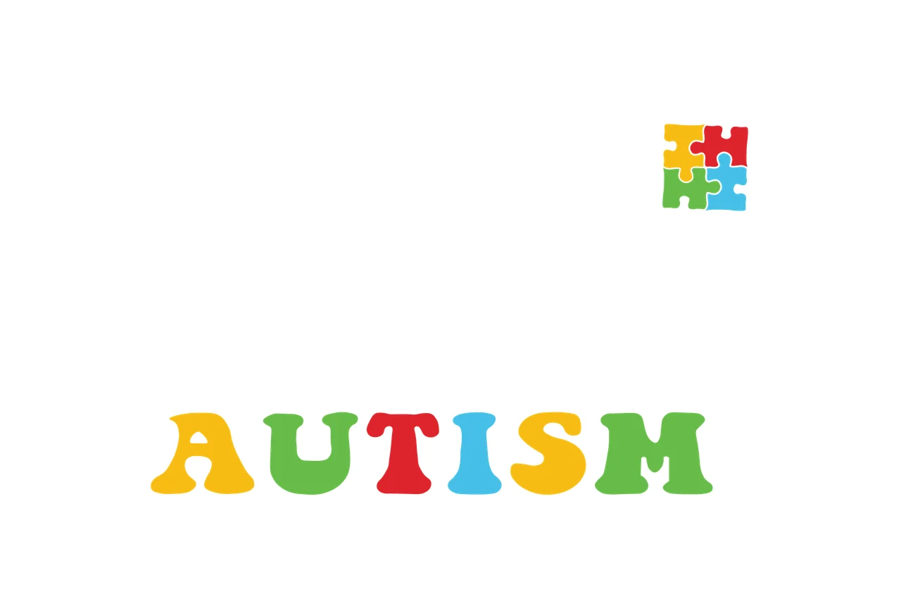 Autism Flag American Stationary With Text And Star