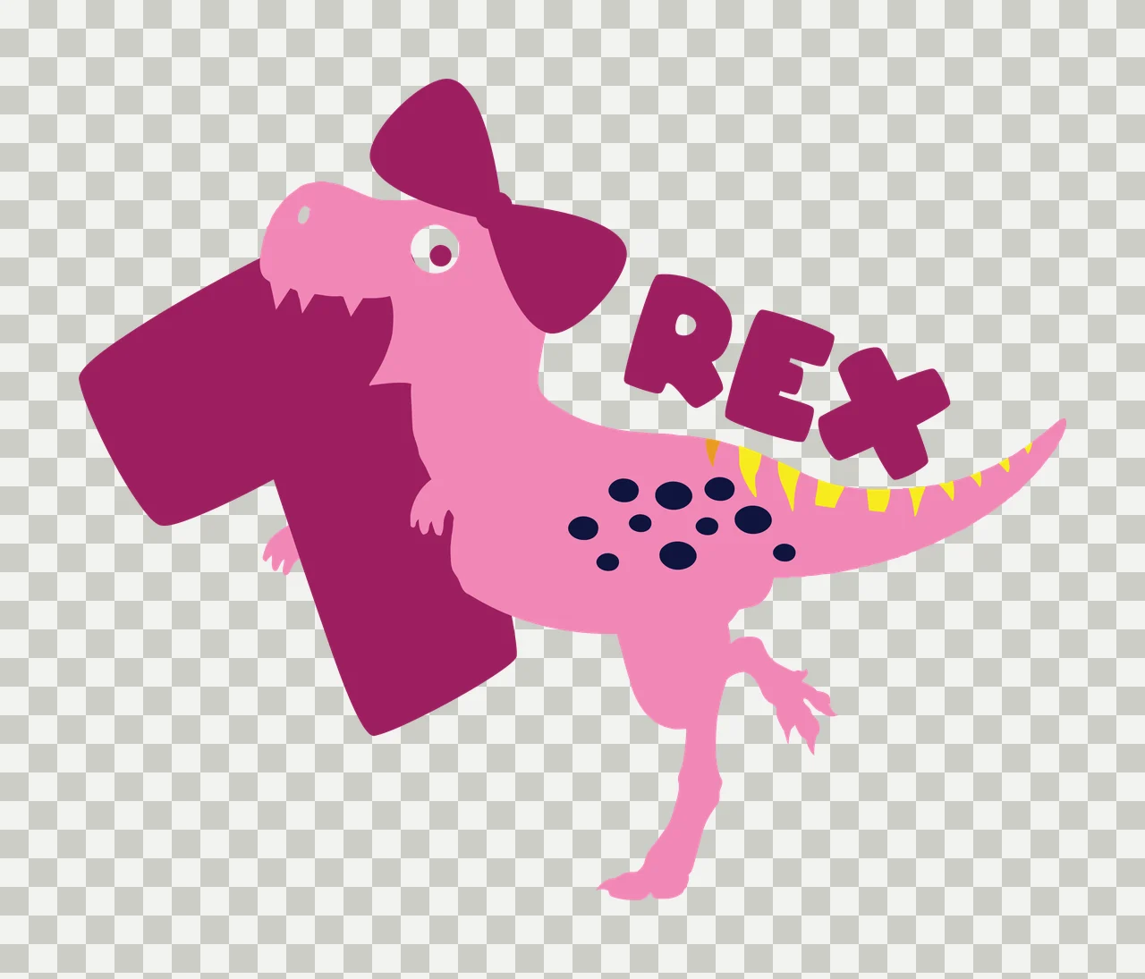 Dinosaur Rex Standing On One Leg silhouette black white plain transparency and detail preview thumbnail
