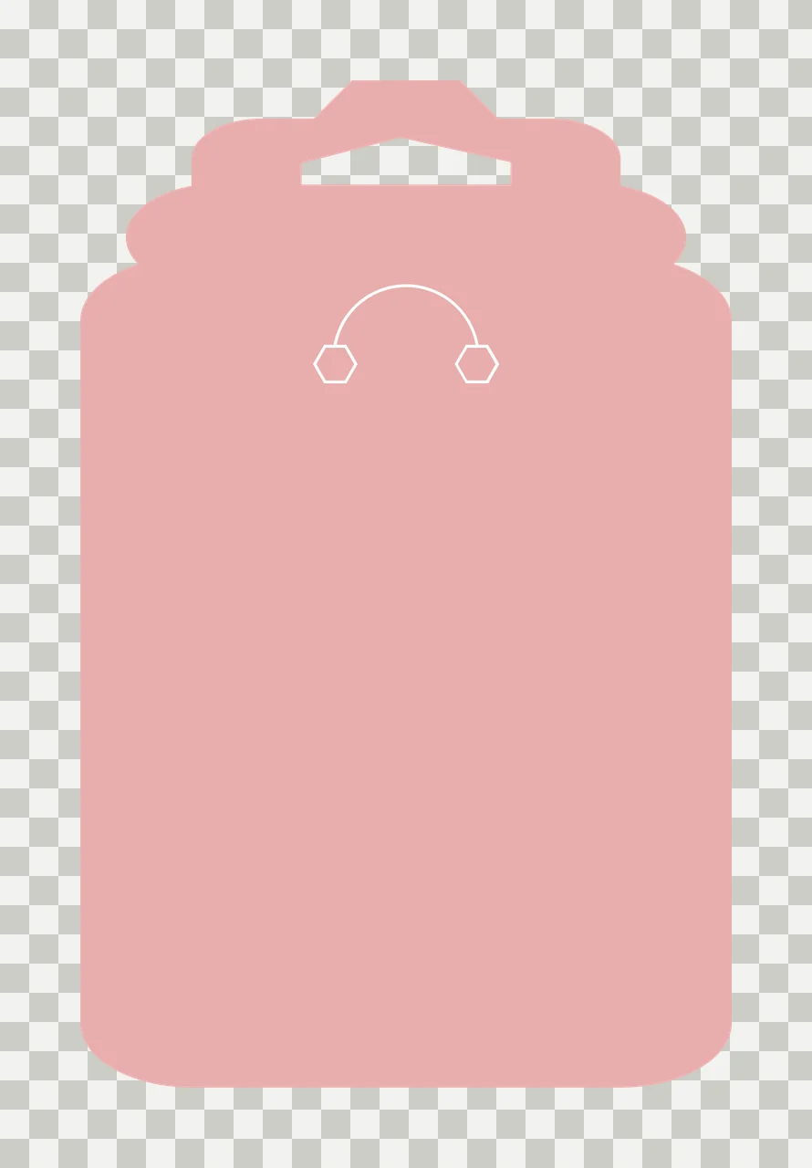 Keychain Black Rectangular Retail Hang Tag rectangle cutout transparency and detail preview thumbnail