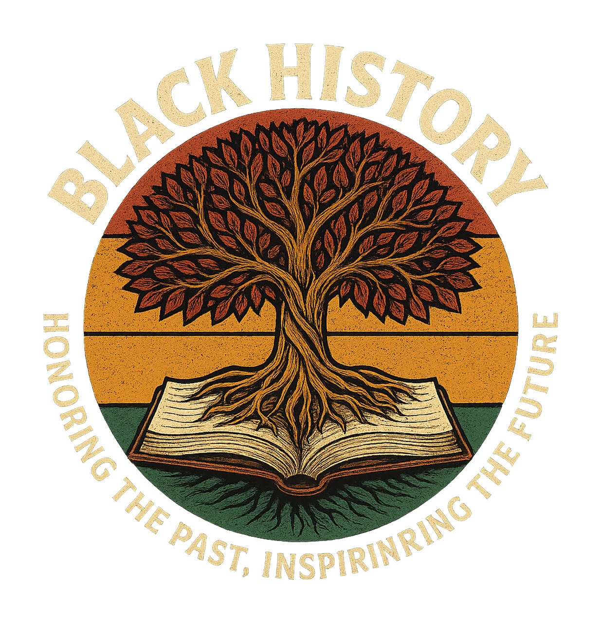 Black History Month Tree African Heritage Design