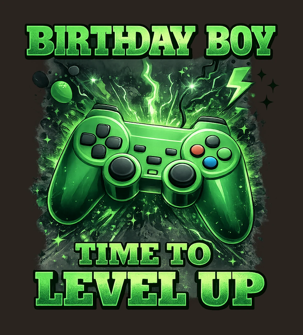 Gamer Birthday Boy Gamer Design Time to Level Up Game contrast preview thumbnail