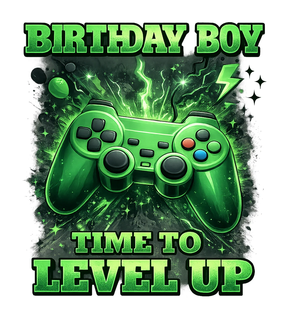 Gamer Birthday Boy Gamer Design Time to Level Up Game