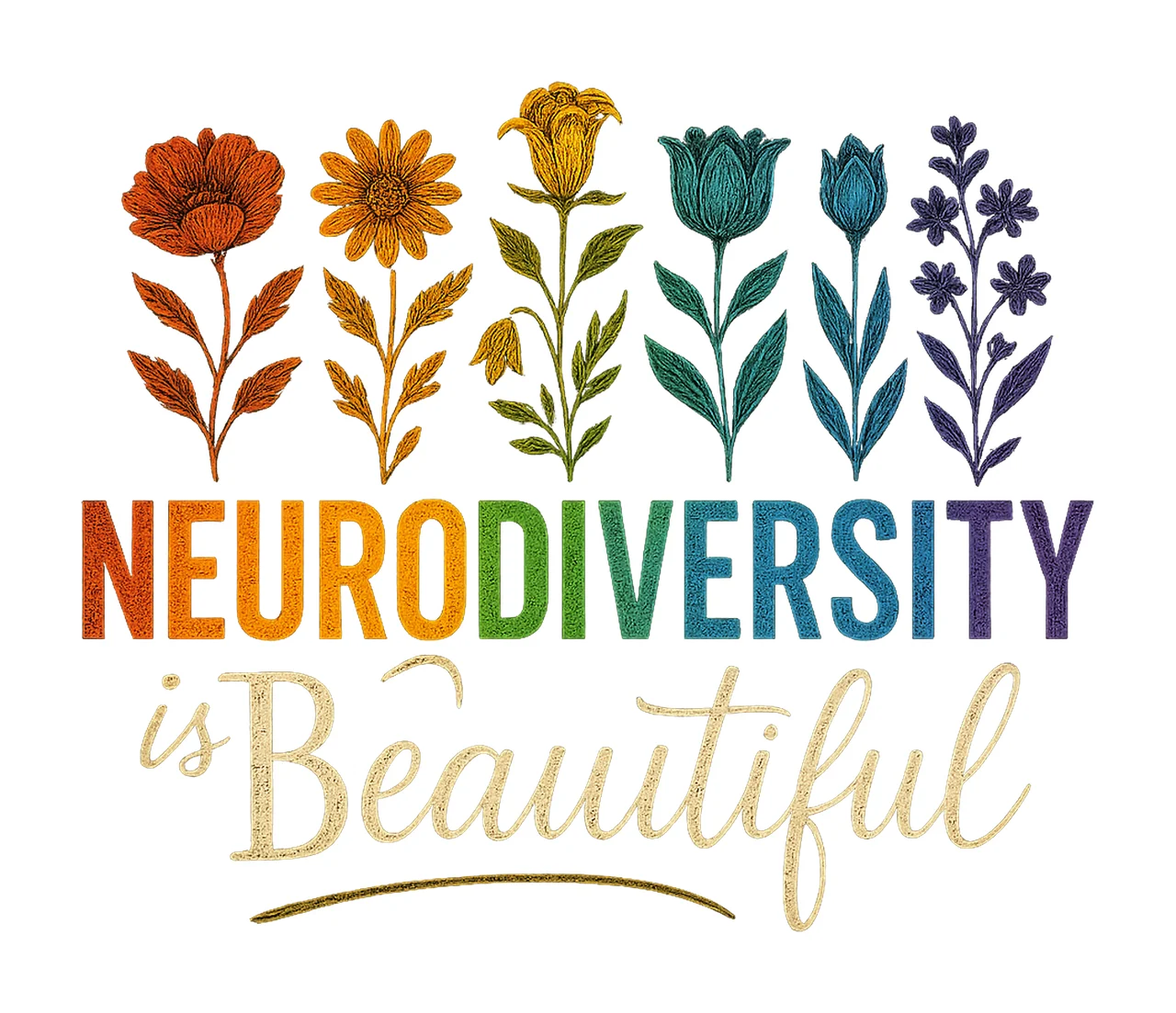 Neurodiversity Is Beautiful Proud Autism Mom Design Everyone