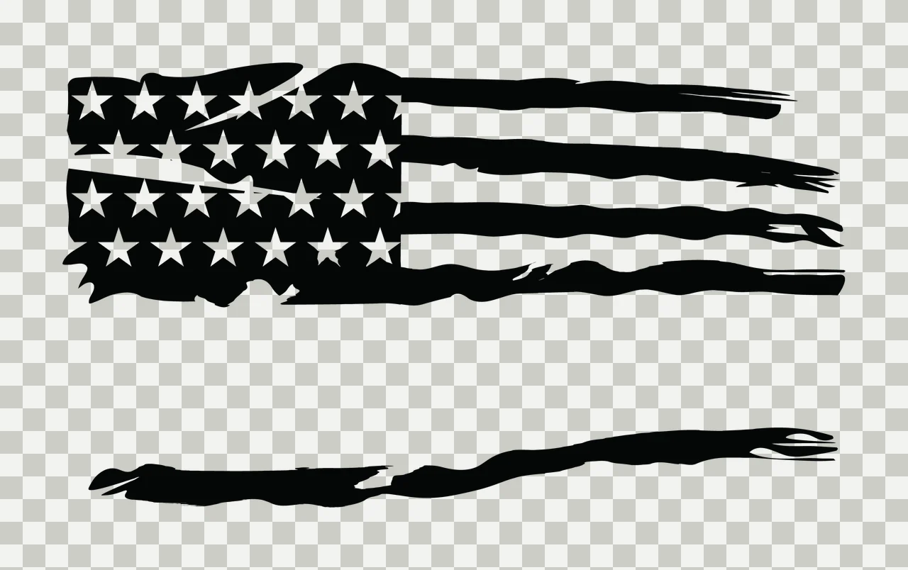 Can Glass Wrap Flag Distressed With Stars transparency and detail preview thumbnail