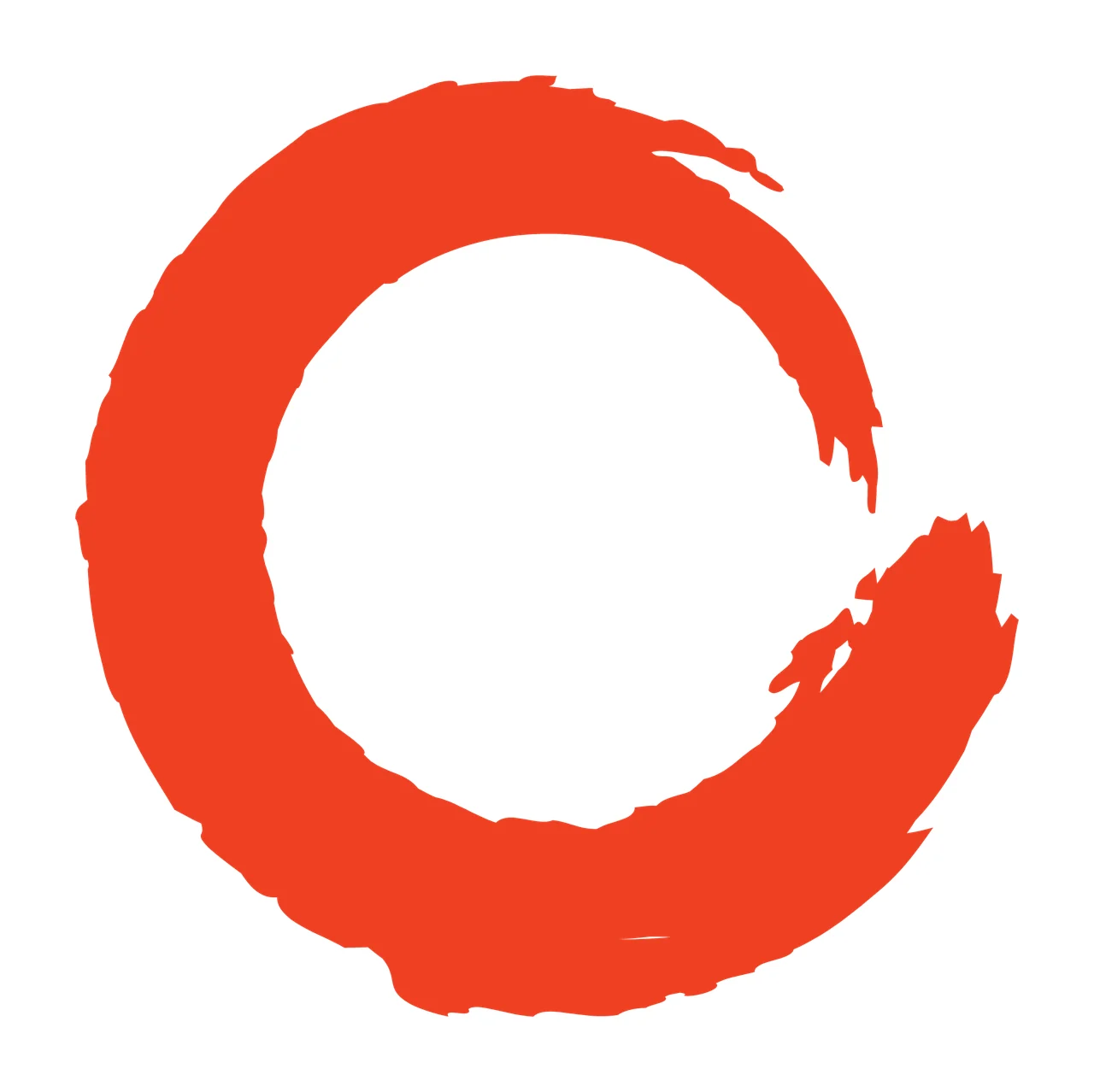 Brush Rough Stroke Circle Shape curving strokes edges abstract