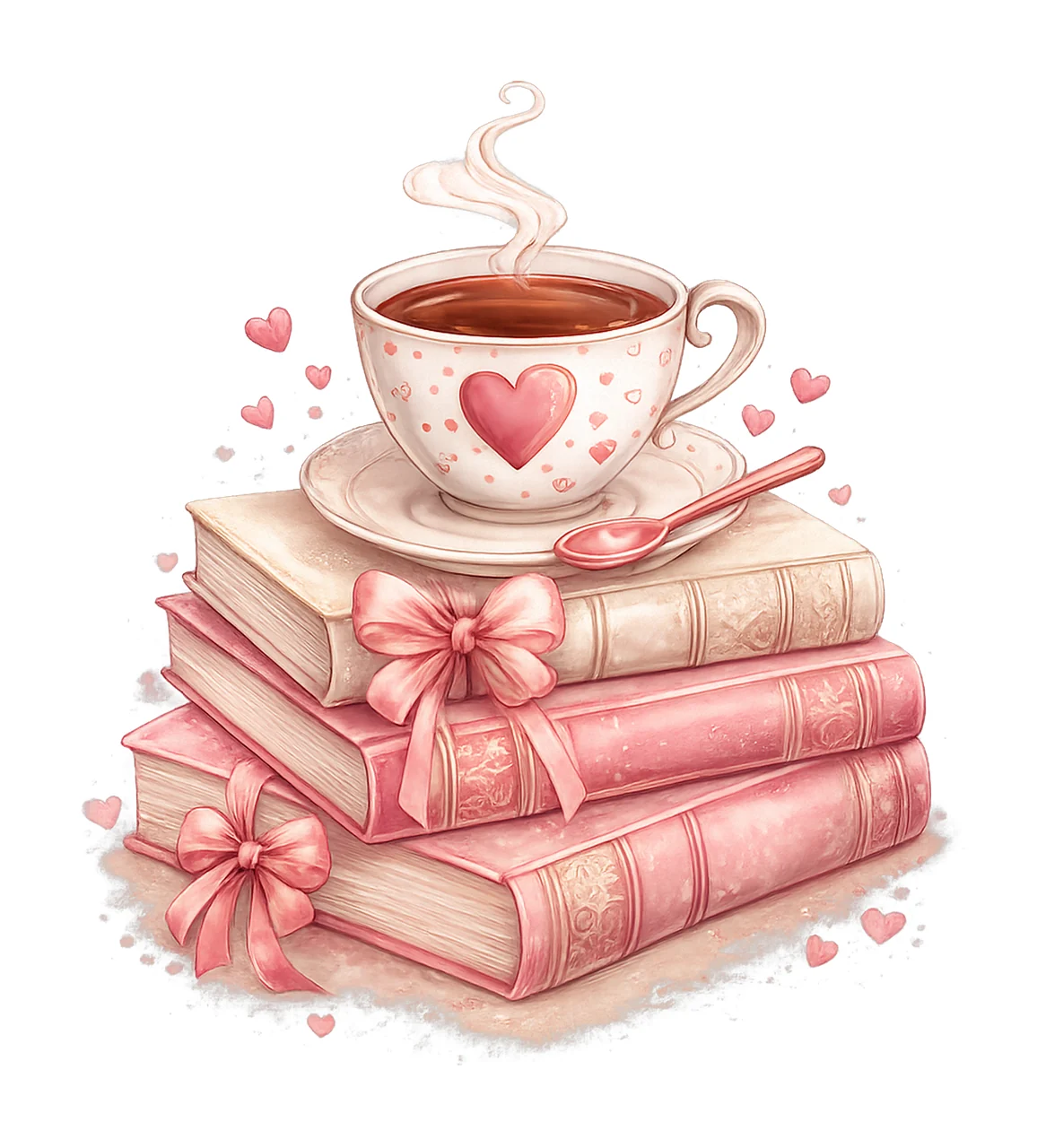 Books and coffee Valentine All booked for Valentines Book
