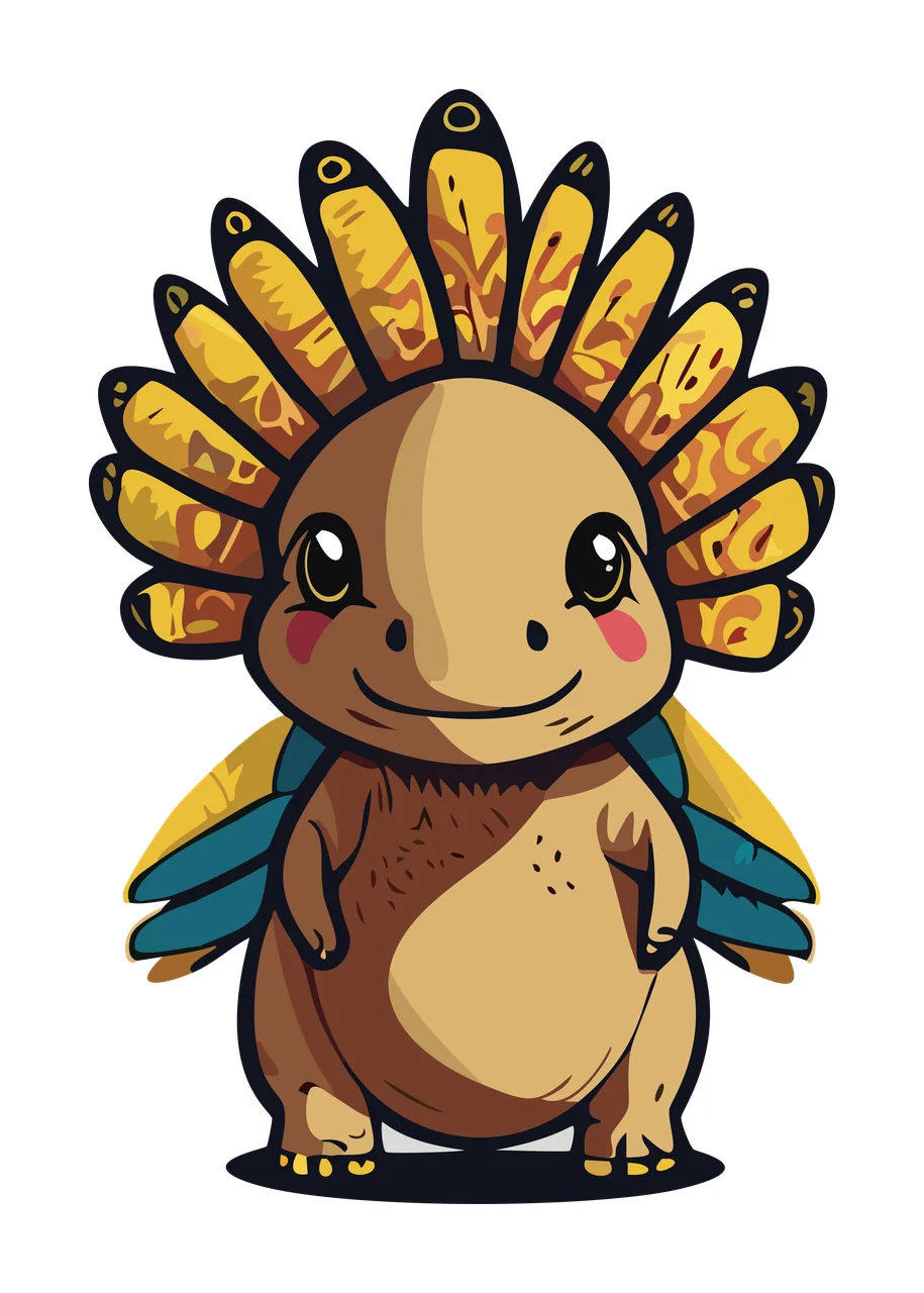Winged Spiky Headed Creature Silhouette standing head wings