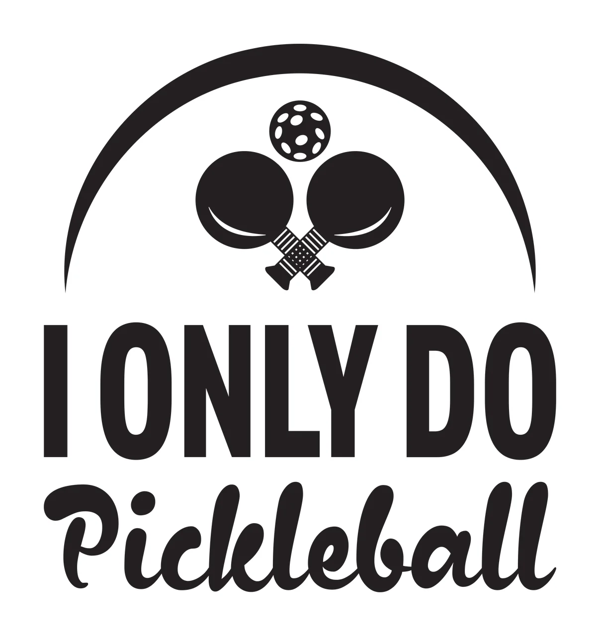 Pickleball Paddles Icon equipment Graphic design display ball