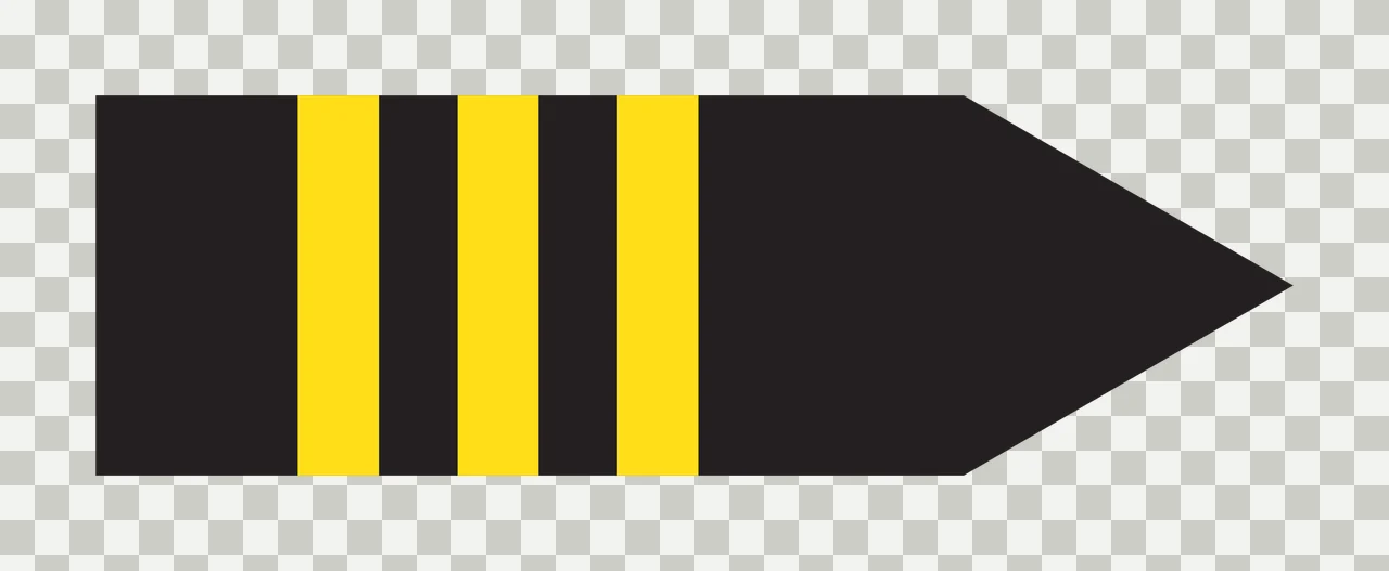 Solid Black Rectangle Shape With A Pointed Triangular arrow transparency and detail preview thumbnail